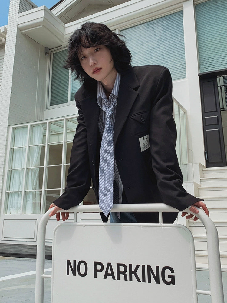 Patch Embroidery Design Tailored Jacket WN20240