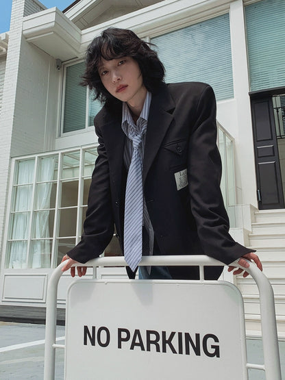 Patch Embroidery Design Tailored Jacket WN20240