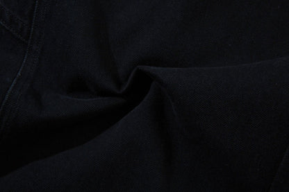 Washed Curved Panel Denim Jeans WN13127