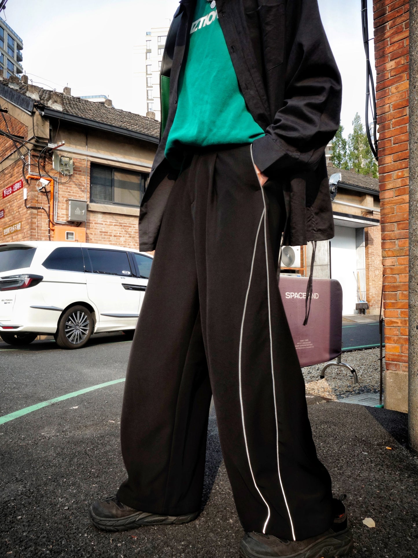 Reflective Stripe Sporty Pants WN10031