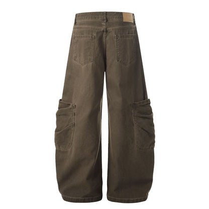 Deconstruction Multi Pocket Curved Cargo Pants WN25986