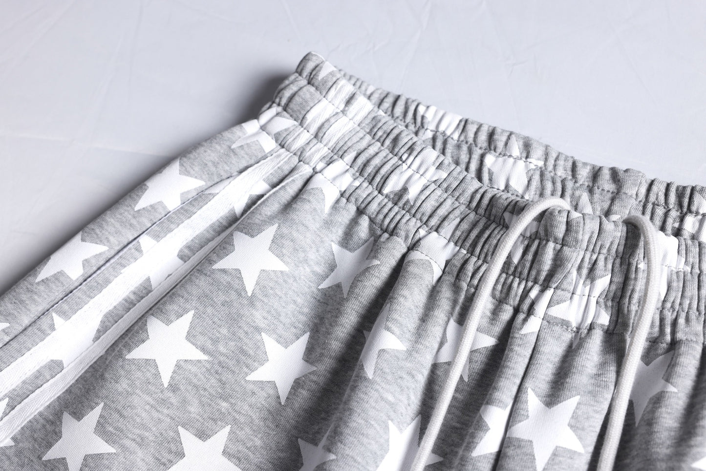 All-Over Print Deconstruction Wide Leg Curved Sweatpants WN25877