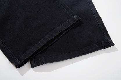 Washed Tribal Fade Wide Leg Denim Jeans WN25450