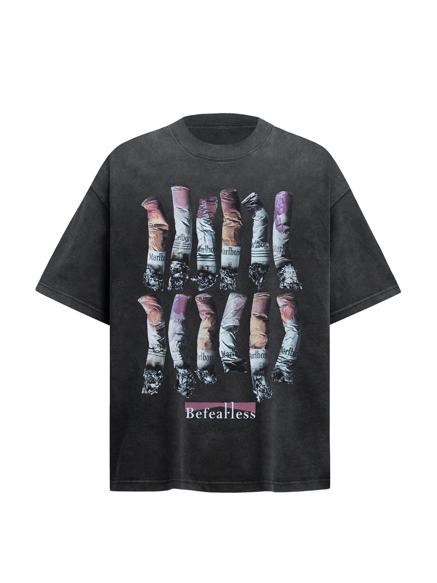 Washed Artwork Graphic Short Sleeve T-Shirt WN26275