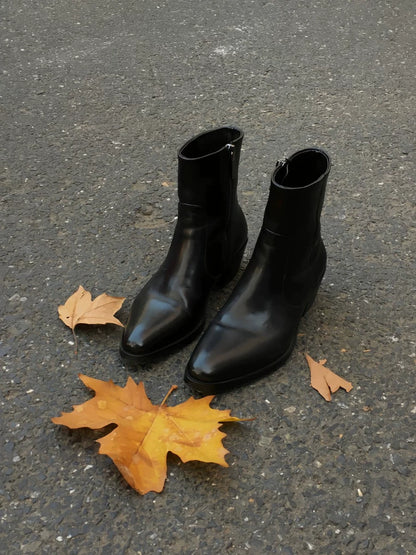 Full-Grain Leather Western Chelsea Boots WN20792