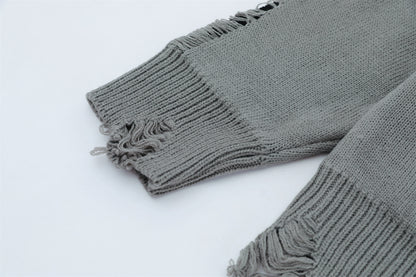 Damage Knit Sweater WN11186