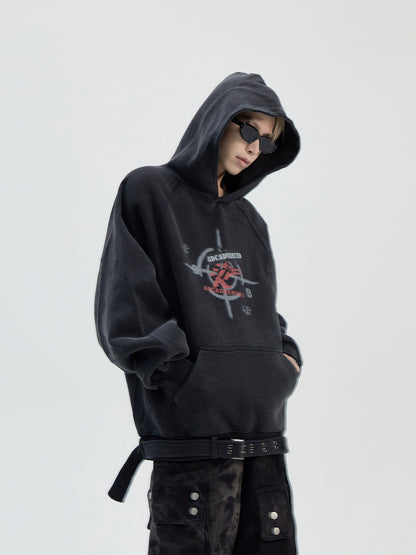 Heavyweight Print Pullover Hoodie WN8807