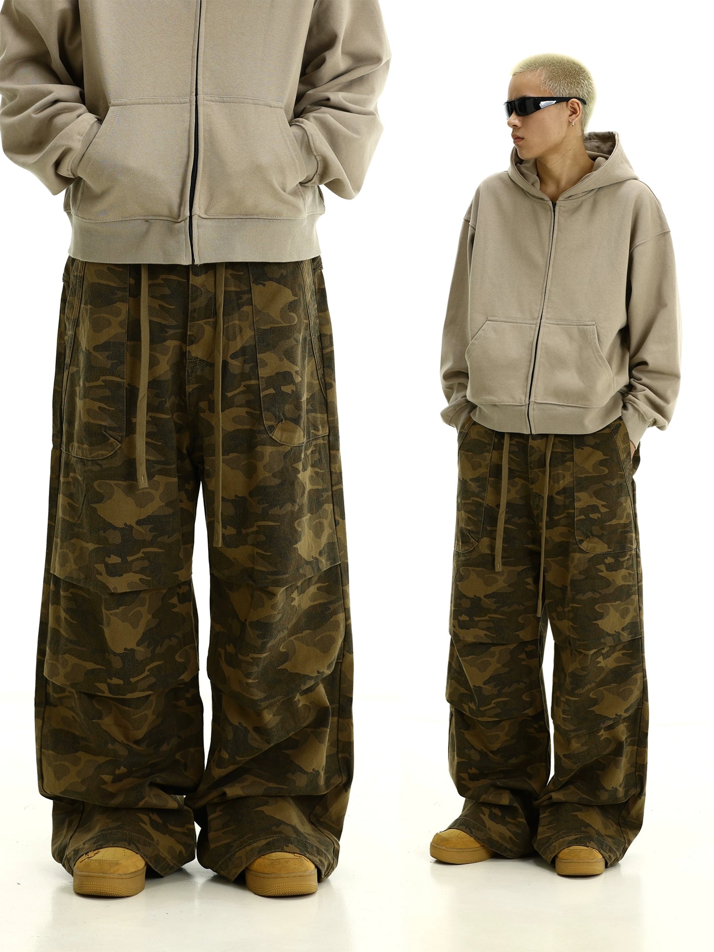 Wide Leg Straight Camouflage Pants WN9024