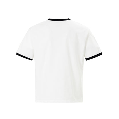 Ringer Graphic Print Short Sleeve T-Shirt WN25891