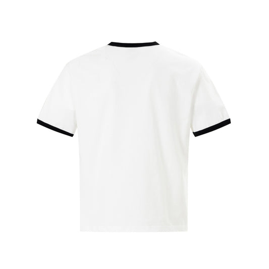 Ringer Graphic Print Short Sleeve T-Shirt WN25891