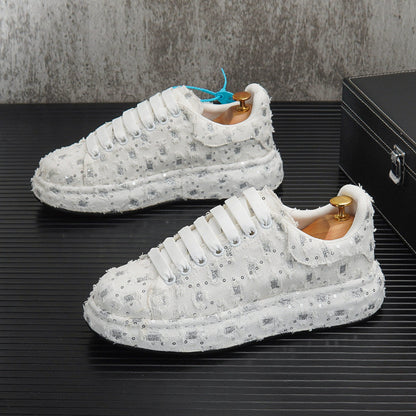 Sequin Embroidery Platform Sneakers WN24711