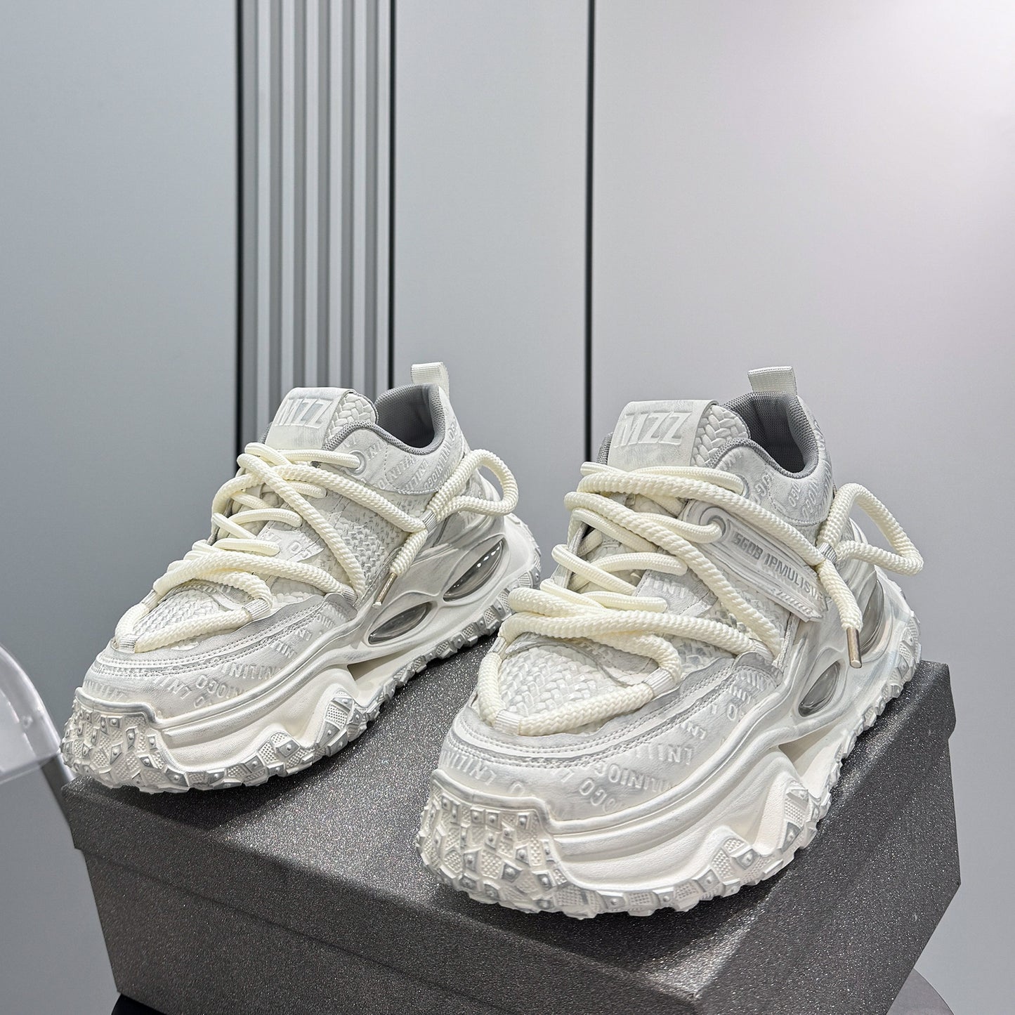 Thick-Sole Height-Increasing Dad Sneakers WN24770