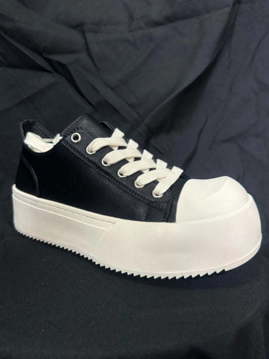 Chunky Shell Toe Platform Lace-Up Sneakers WN24543