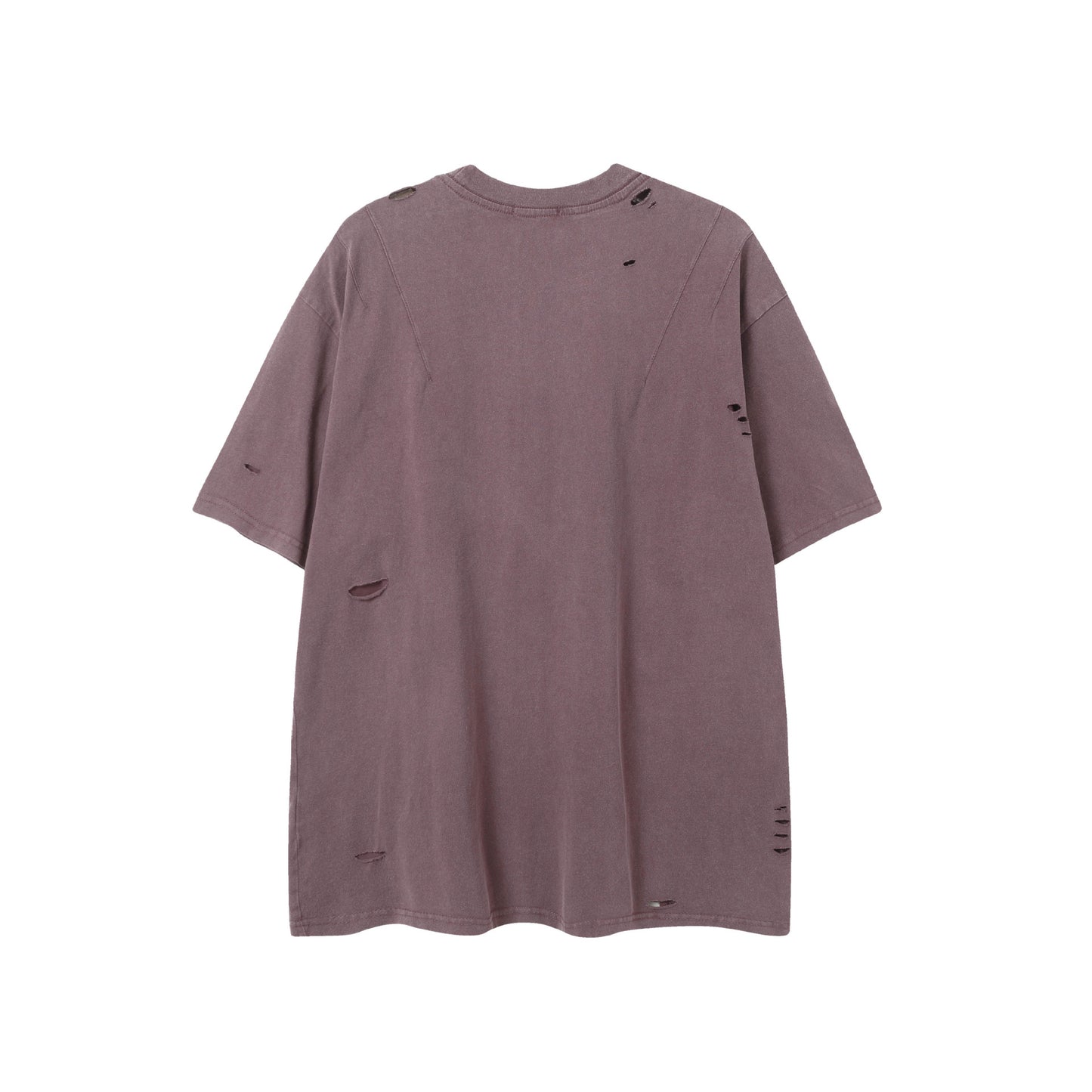 Washed Damage Oversize Short Sleeve T-Shirt WN16187