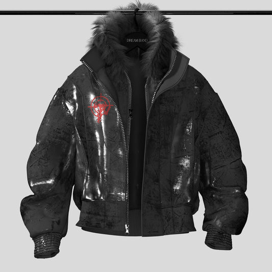 Fake Layered Oversize Hooded Puffer Jacket WN27111
