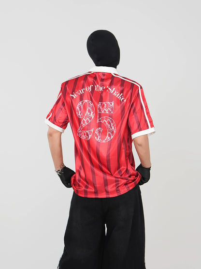 Stripe Design Polo Short Sleeve T-Shirt WN17272