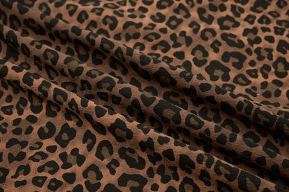 Leopard Heart Patch Short Sleeve Shirt WN25556