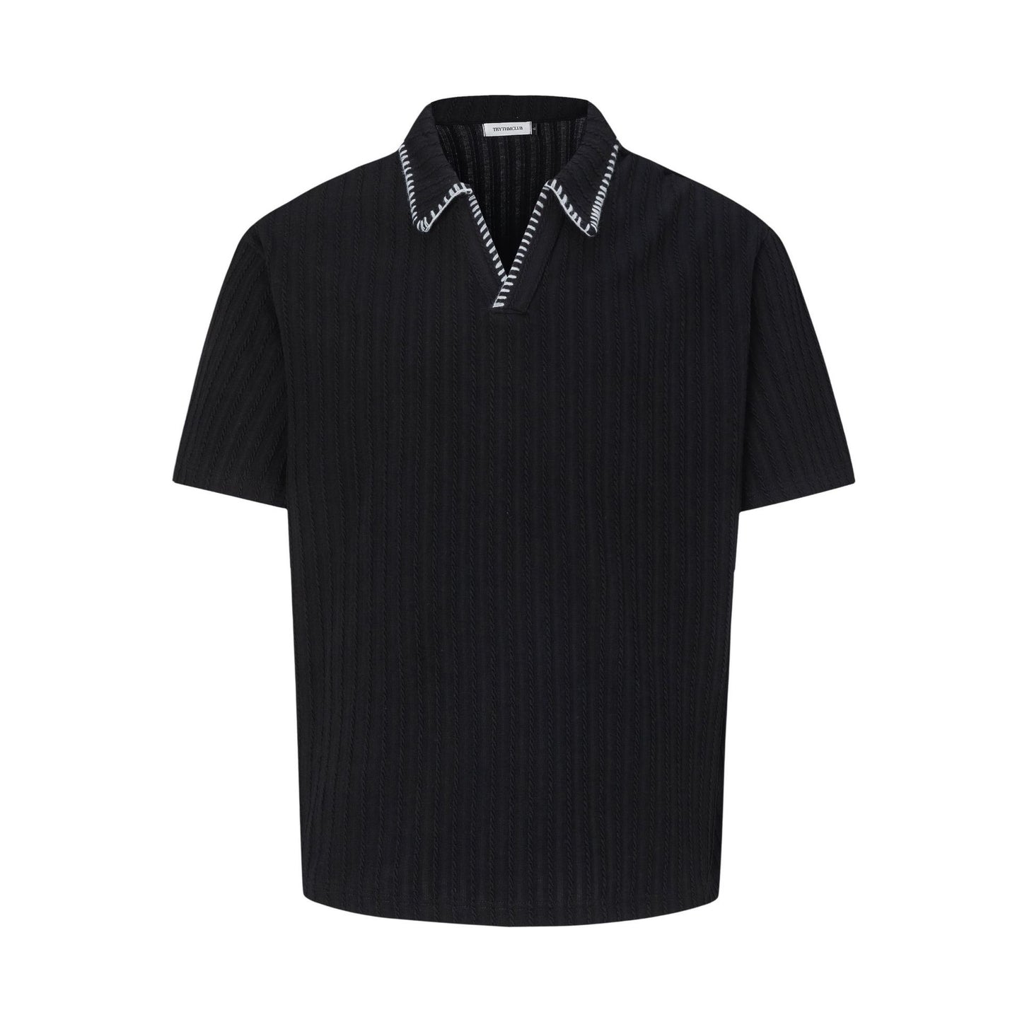 Polo Collar Oversize Short Sleeve Polo Shirt WN26164