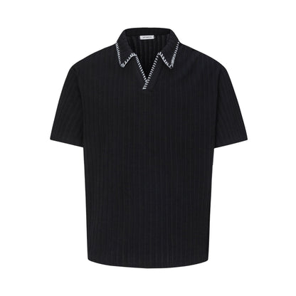 Polo Collar Oversize Short Sleeve Polo Shirt WN26164