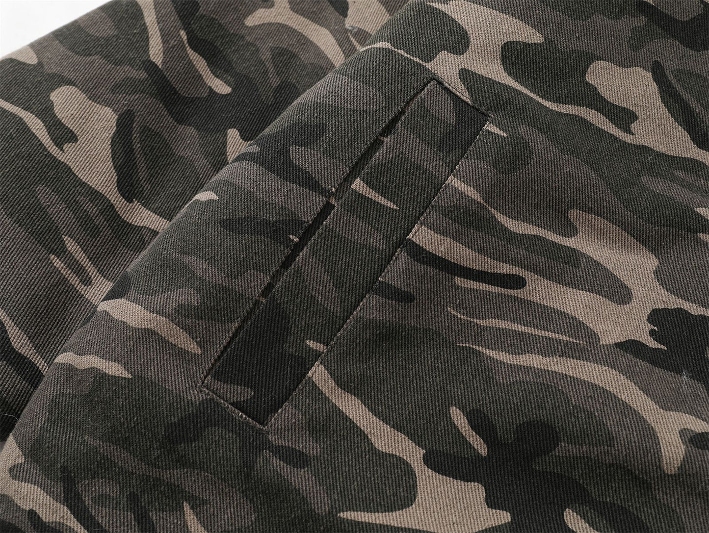 Camouflage Fur Collar Hooded Padded Jacket WN11555