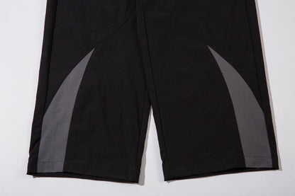 Panel Drawstring Straight Sporty Pants WN25767