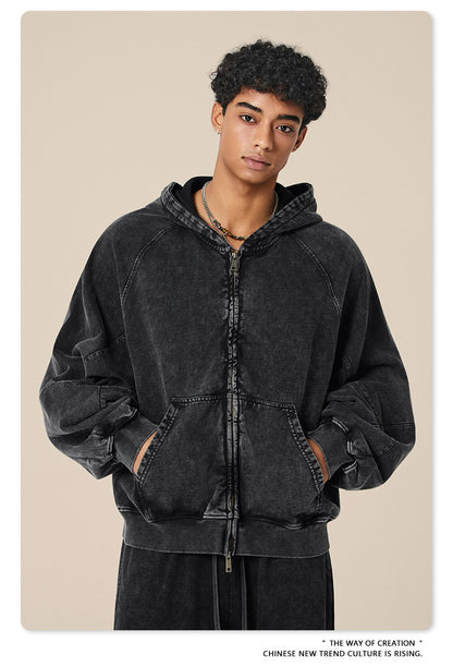 Oversize Zipper Hoodie WN23119