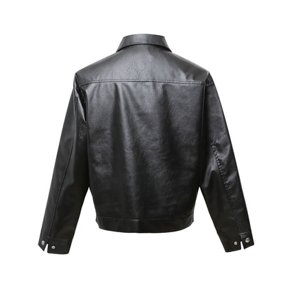 Oersize PU Leather Jacket WN14070