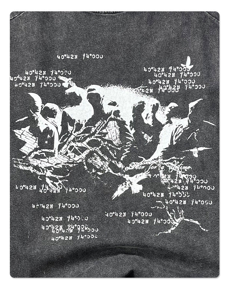 Wax Dye Graphic Print Tank Top WN16262