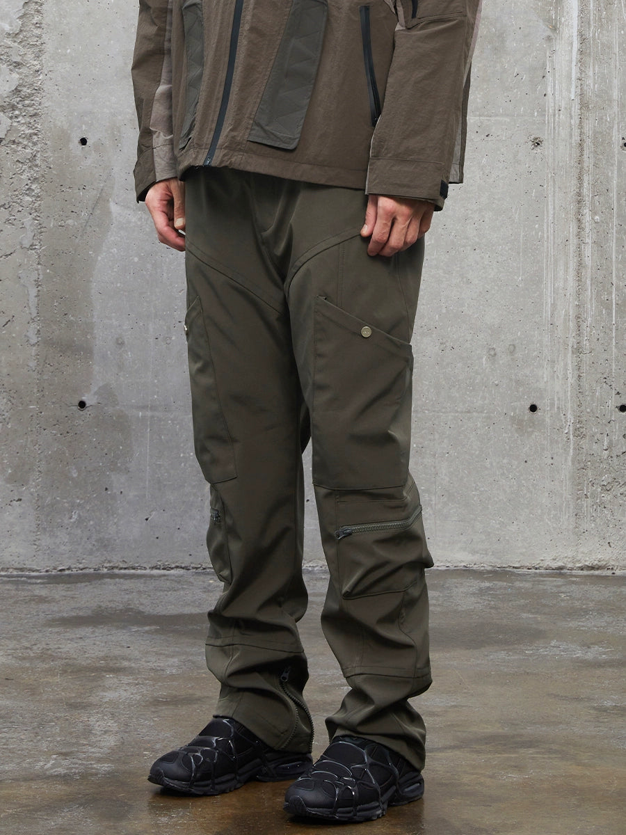 Utility Pocket Zipper-Hem Cargo Pants WN12171