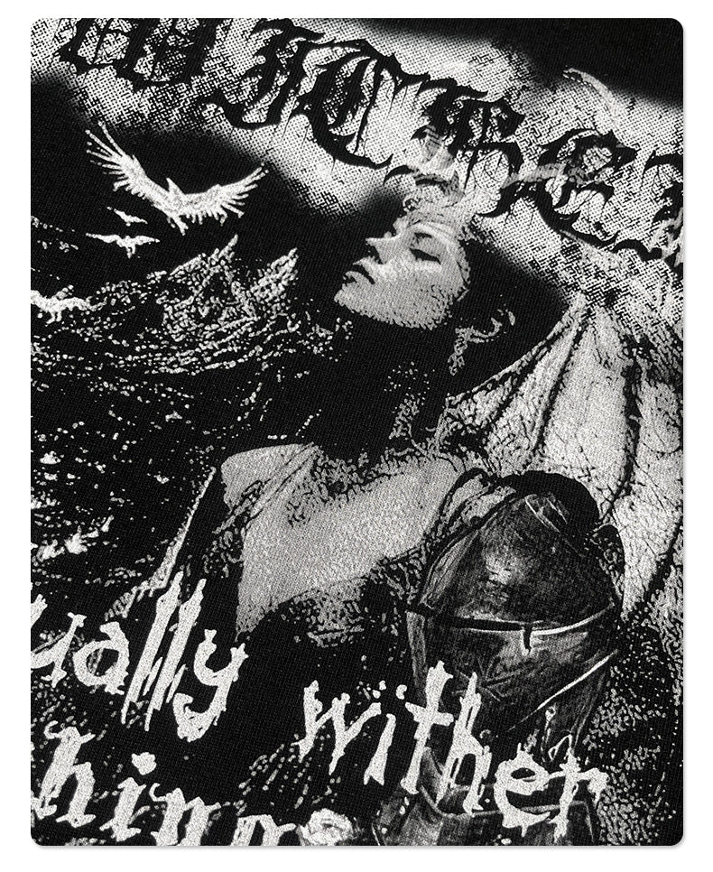 Graphic Print Oversize Short Sleeve T-Shirt WN16264