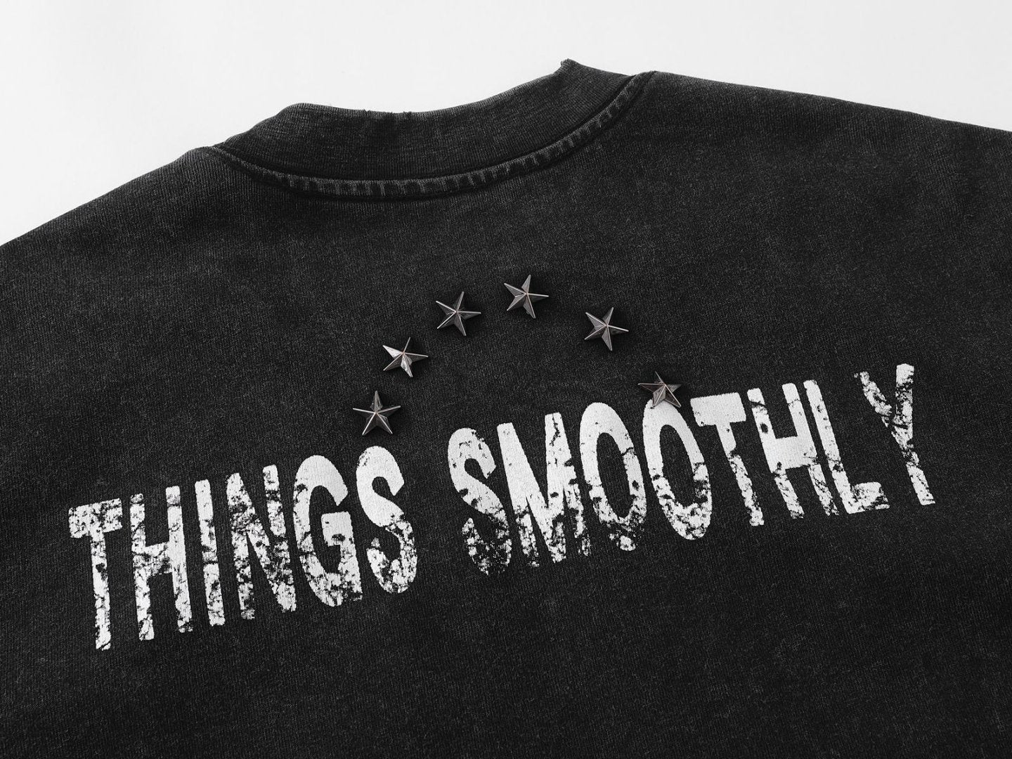 Heavyweight Metal Detail Short Sleeve T-Shirt WN26024