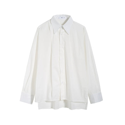 Overlap Placket Long Sleeve Shirt WN21486