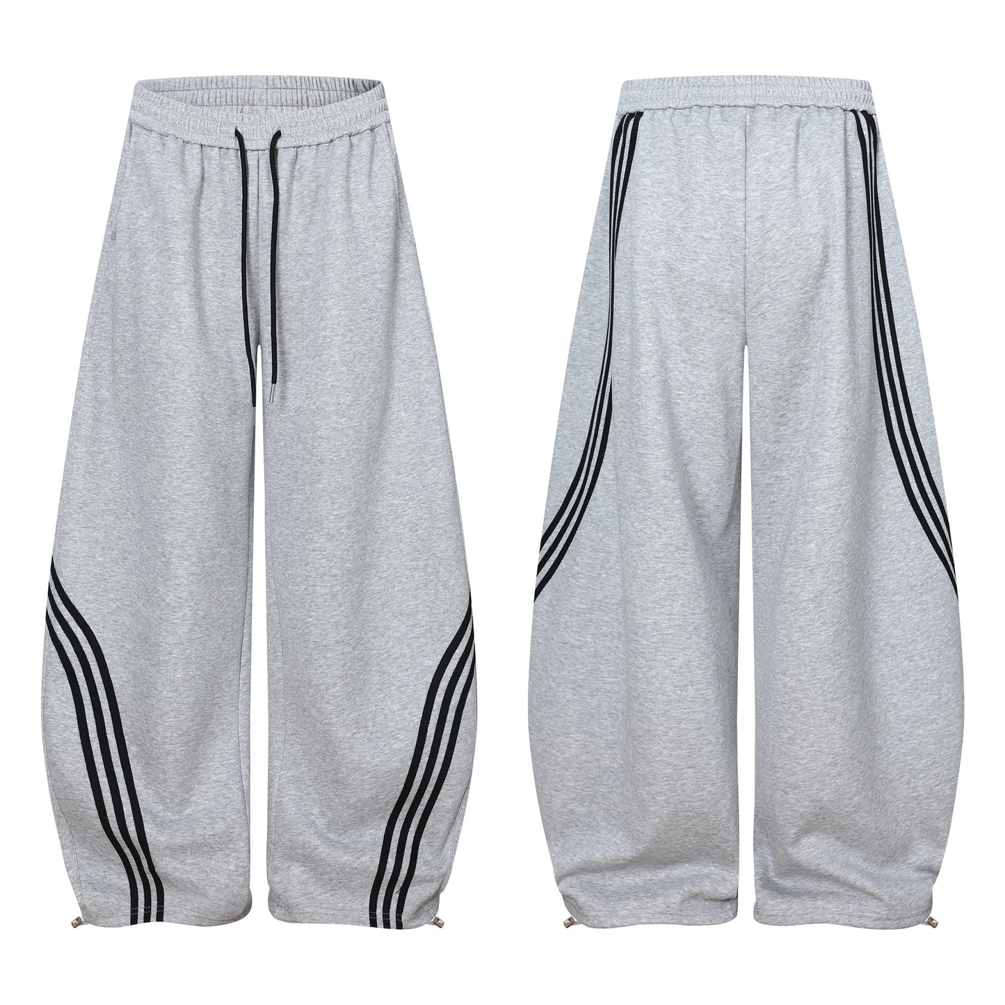 Deconstruction Curved Leg Wide Leg Sweatpants WN26160