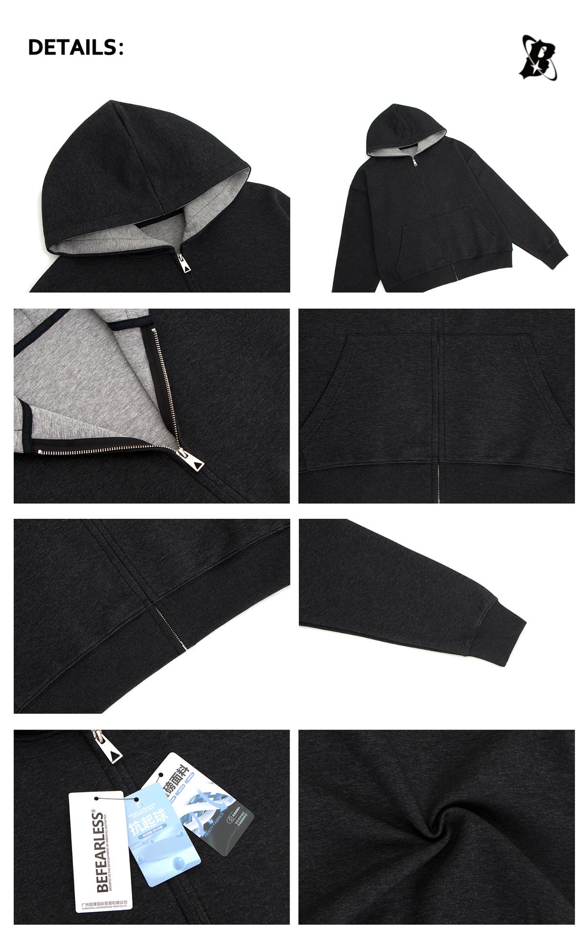 Air Layer Color Block Zipper Hoodie WN26212