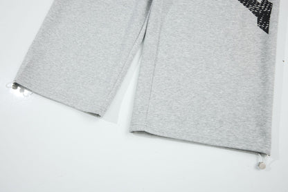 Letter Graphic Wide Leg Sweatpants WN26170