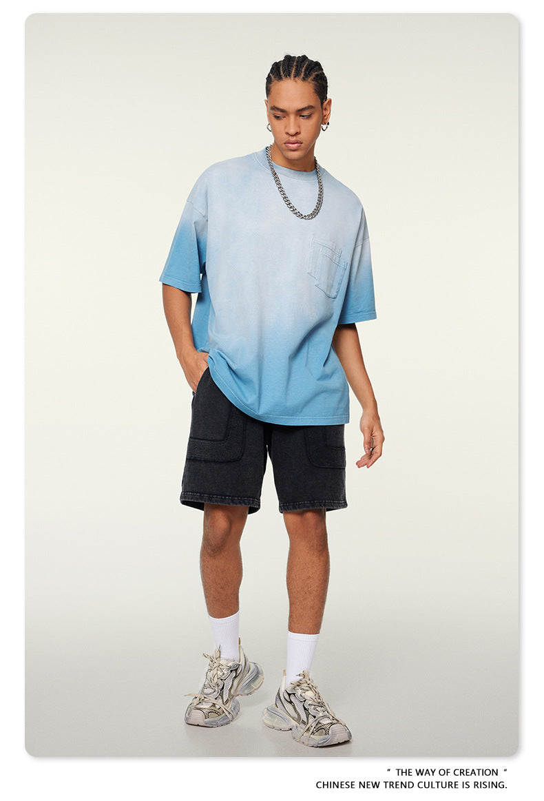 Washed Oversize Short-sleeve T-shirt WN6453