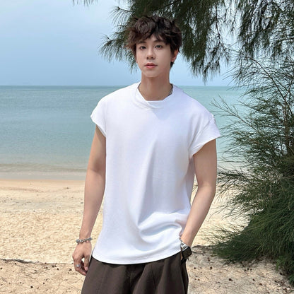 Drop Shoulder Sleeveless T-Shirt WN25331