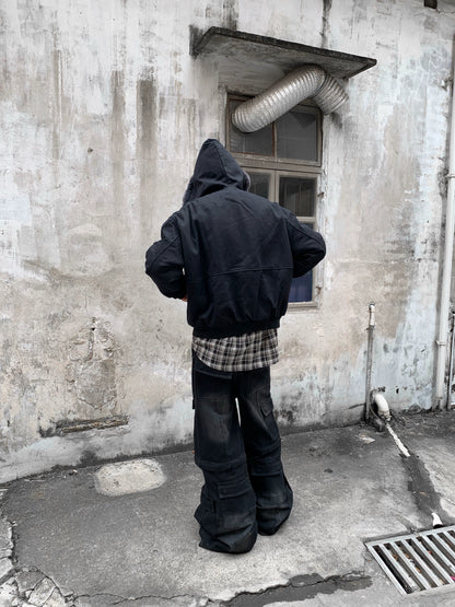 Short Hooded Thick Jacket WN22237