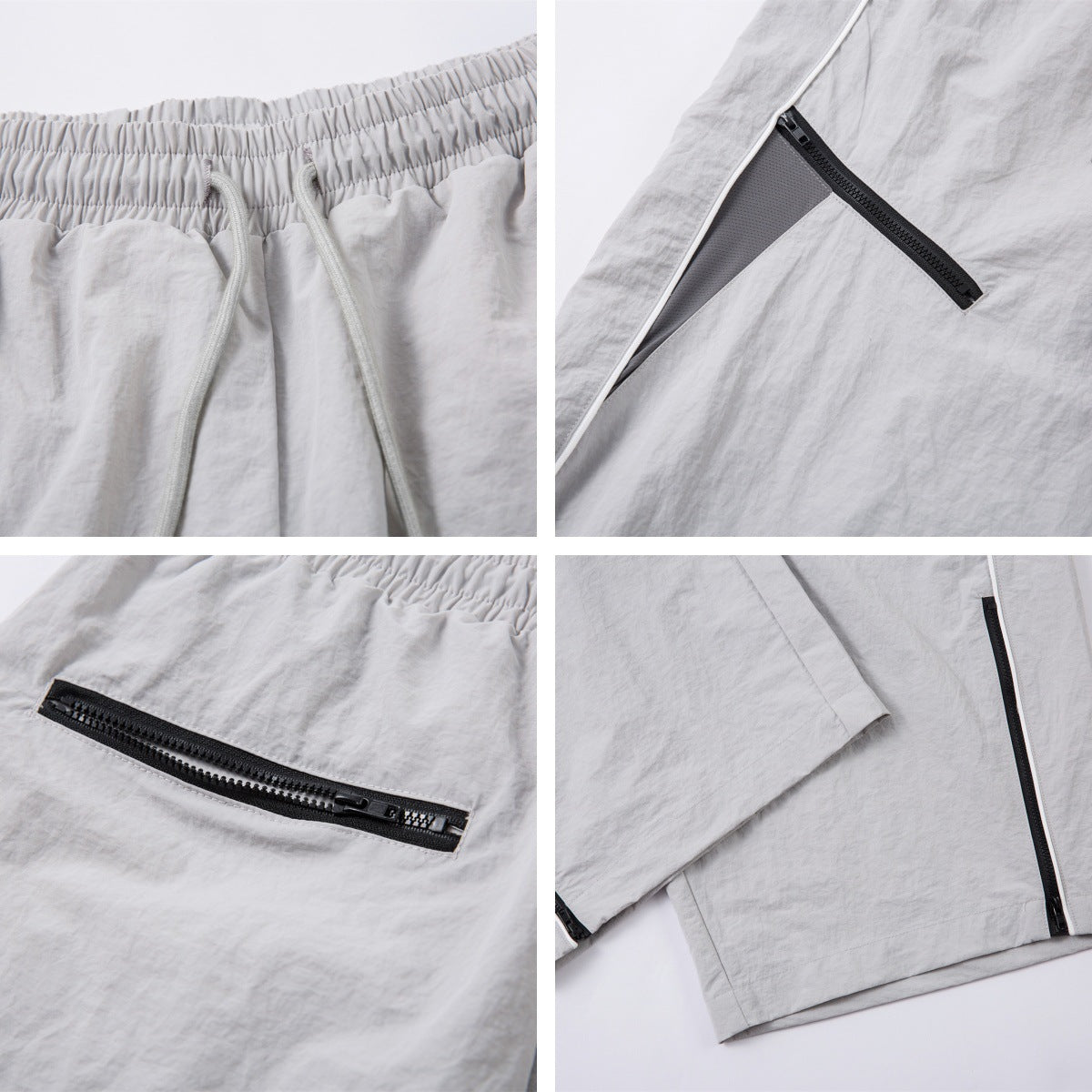 Patchwork Zipper Outdoor Straight Pants WN26926