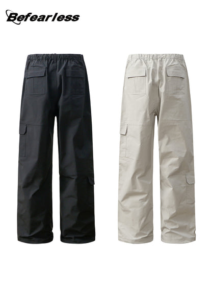 Multi Pocket Panel Wide Leg Cargo Pants WN26194