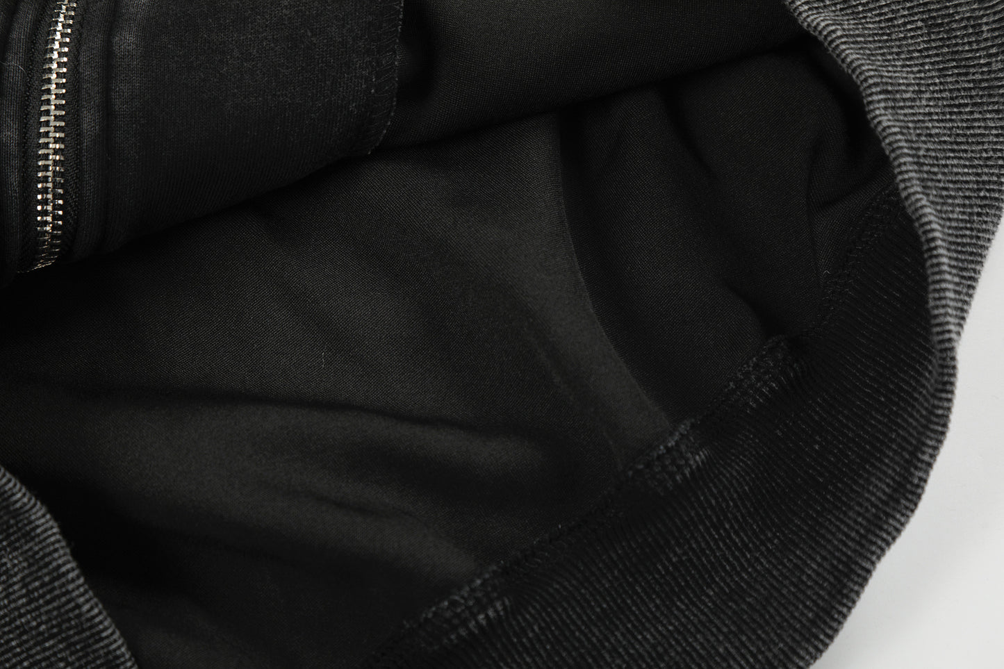 Washed Patch Logo Print Zipper Hoodie WN25763
