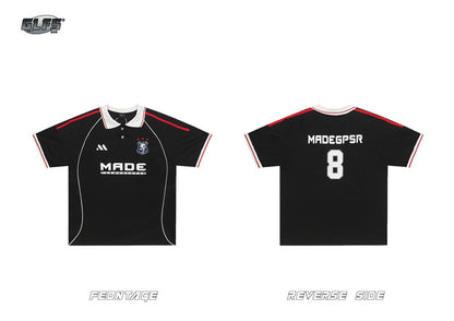 Sporty Polo Collar Short Sleeve T-Shirt WN26487