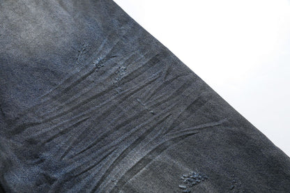 Washed Flare Denim Jeans WN12718