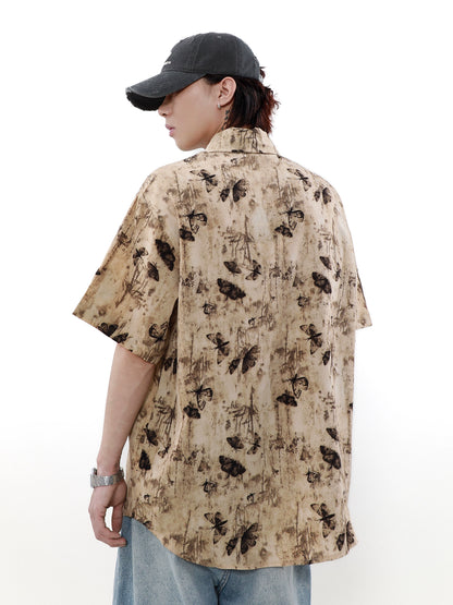 Butterfly Full Print Short Sleeve Shirt WN7545