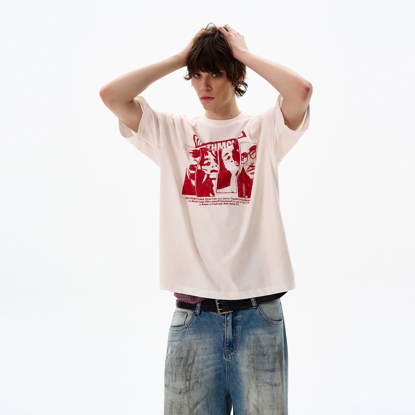 Portrait Print Short Sleeve T-Shirt WN19196