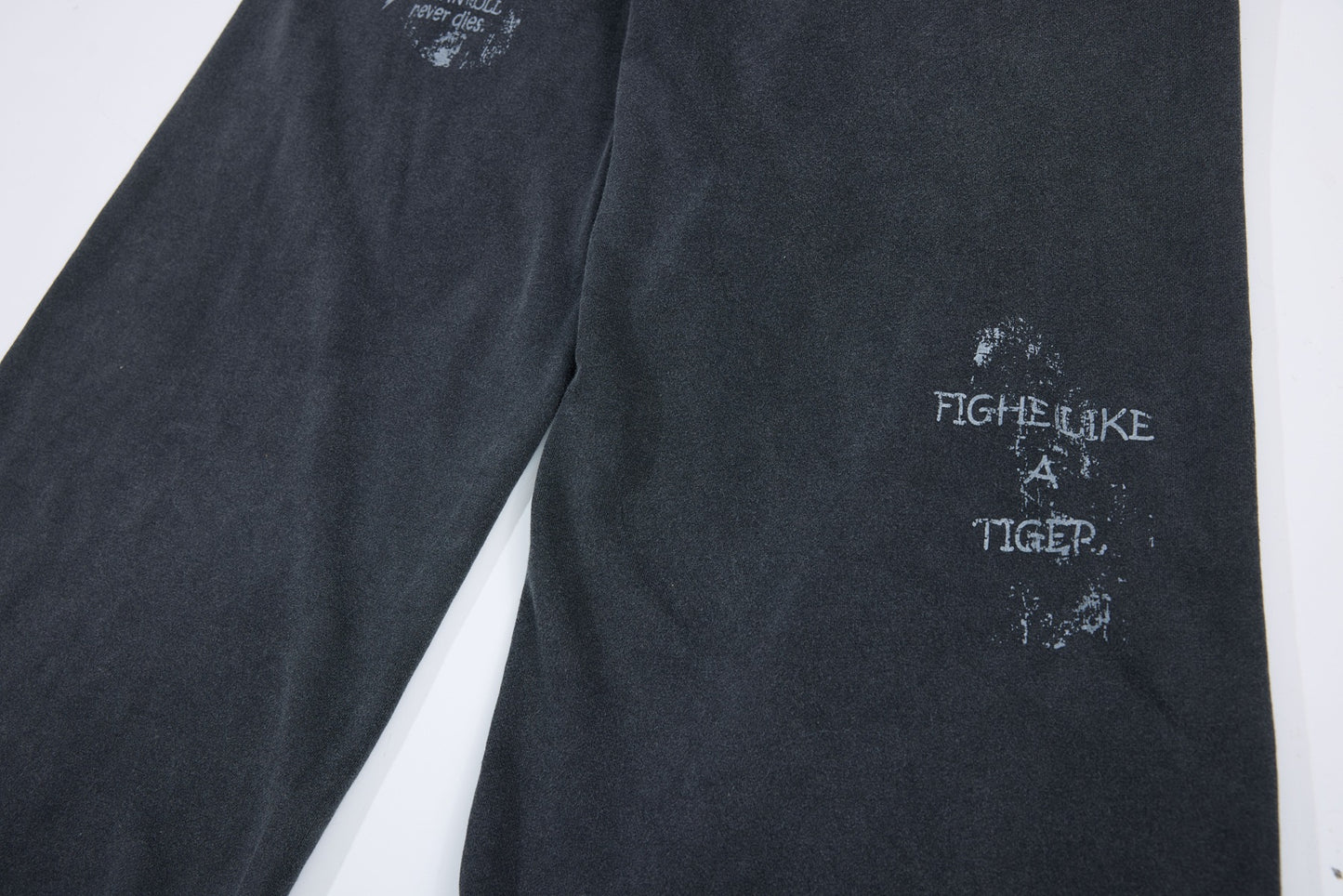 Washed Fade Graphic Wide Leg Sweatpants WN26098