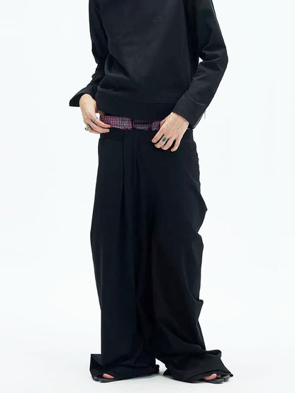 Wide Leg Pleats Sweatpants WN9086