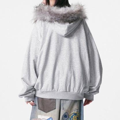 Graphic Print Pullover Hoodie WN27856
