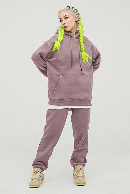 Fleece Linning Oversize Hoodie & Fleece Linning Sweatpants WN9945-K2