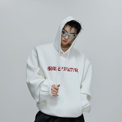 Beaded Embroidery Oversize Hoodie WN21696